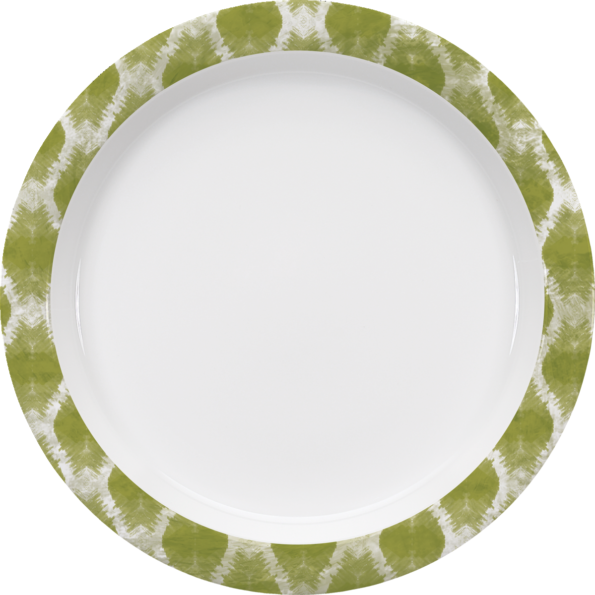 Spezialteller halbtief rund Fahne 25cm - CALMERA GREEN