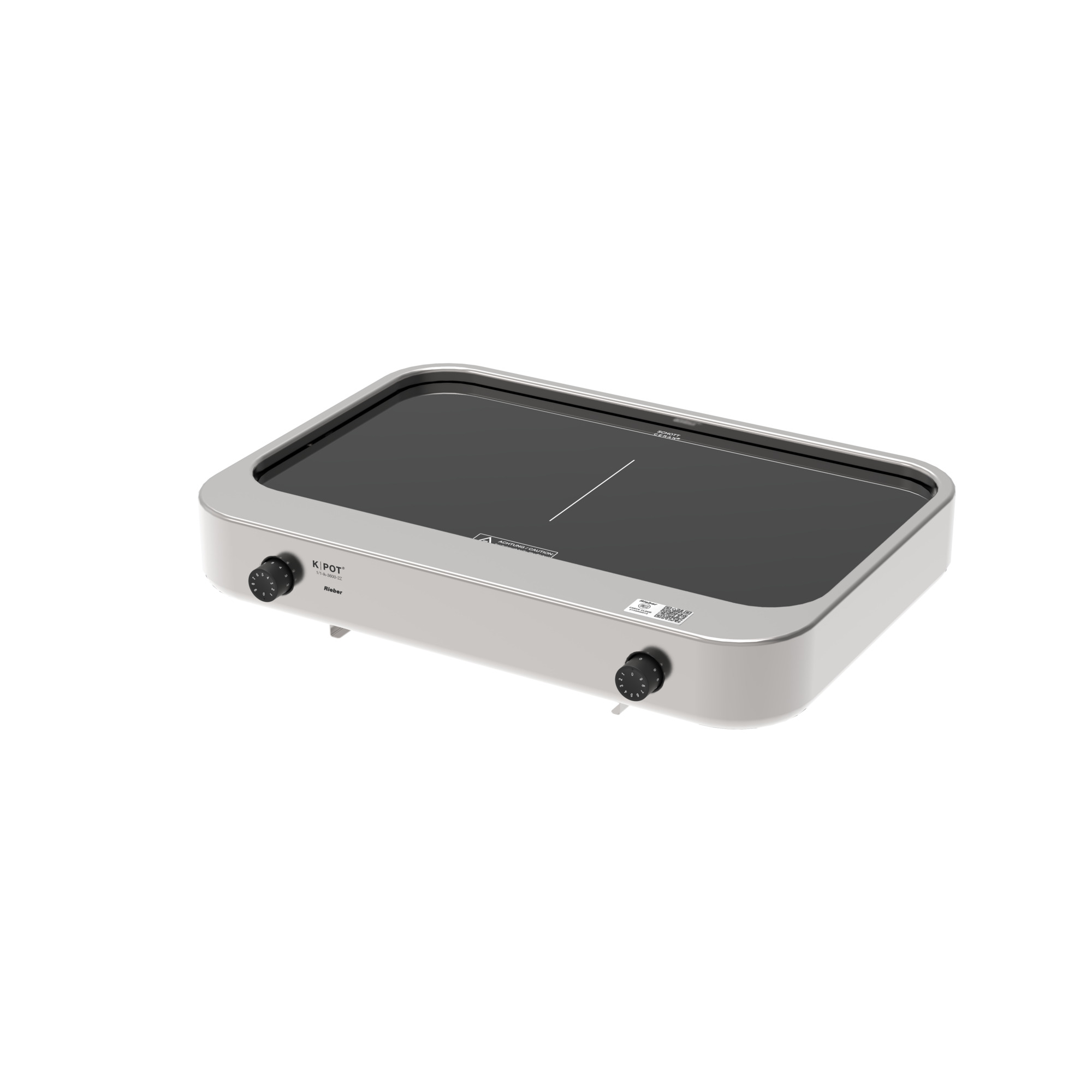 K|POT® 1/1-ik-3600-2Z Edelstahl