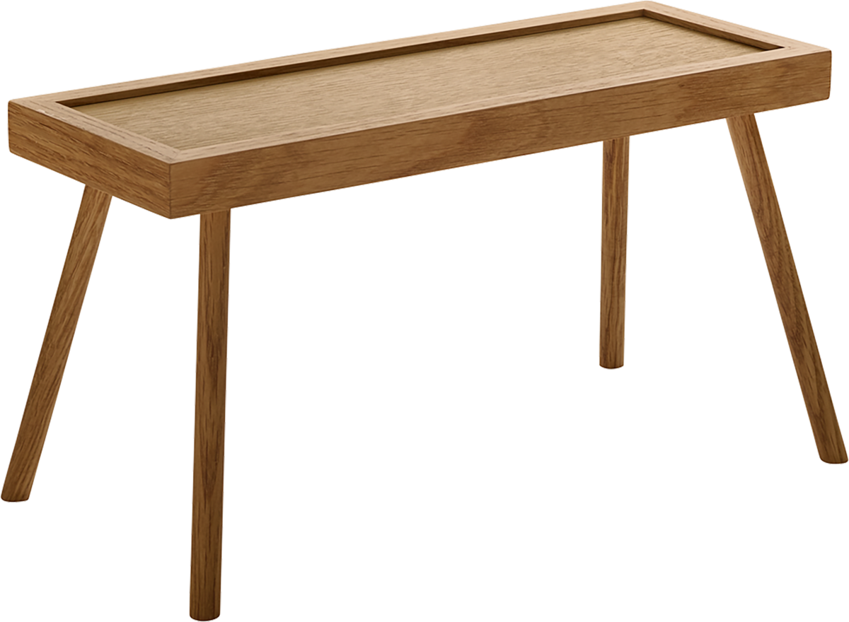 Präsenter rechteckig Eiche/Oak 17cm/36x13cm