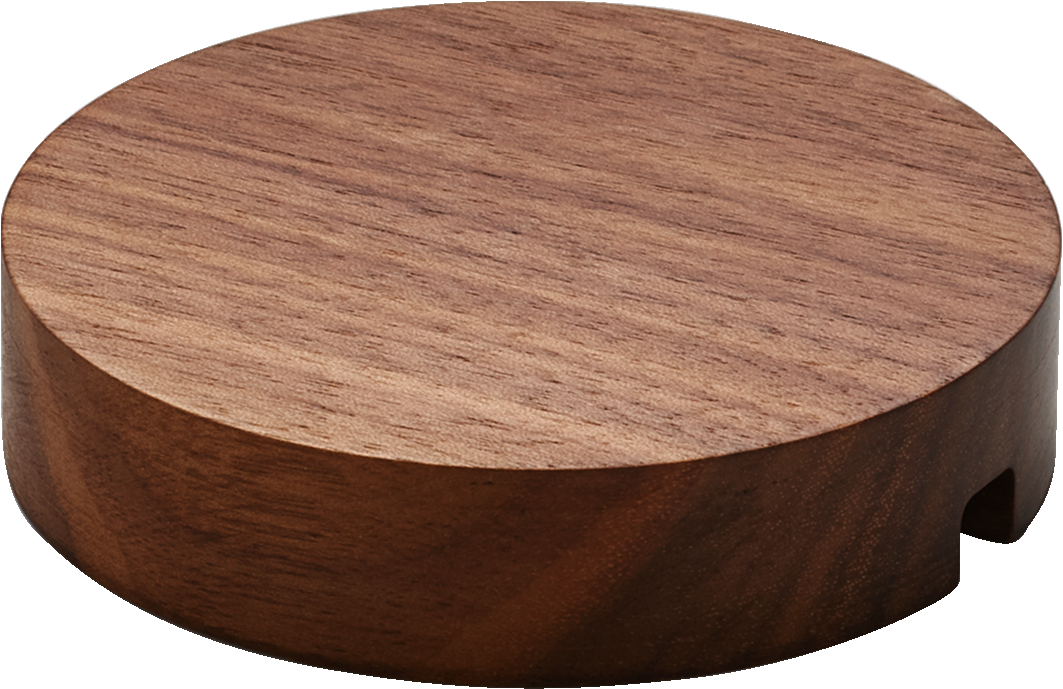 Plateau rund Nussbaum/Walnut 9cm