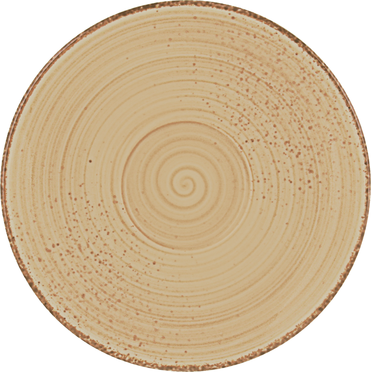 Kombi-Untertasse rund 15cm - RUSTIC SAND