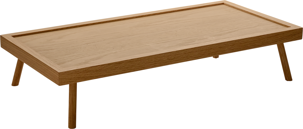 Präsenter rechteckig Eiche/Oak 8cm/50x24cm