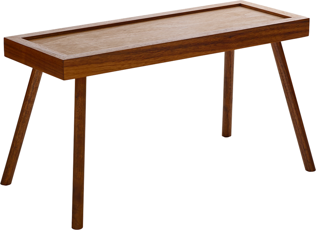 Präsenter rechteckig Nussb./Walnut 17cm/36x13cm