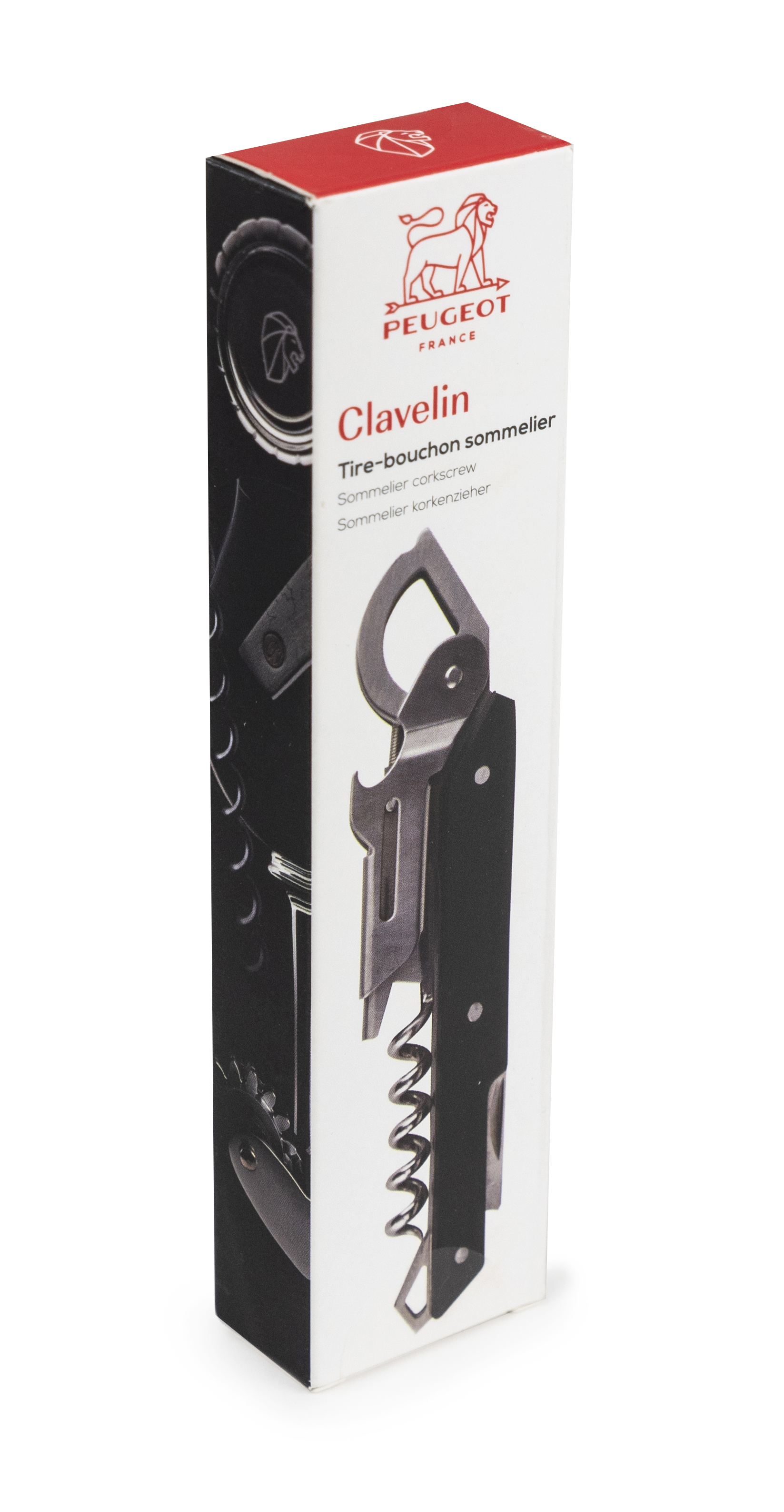 CLAVELIN Kellnermesser Edelstahl/ABS schwarz 14 cm 18 Stück im Display
