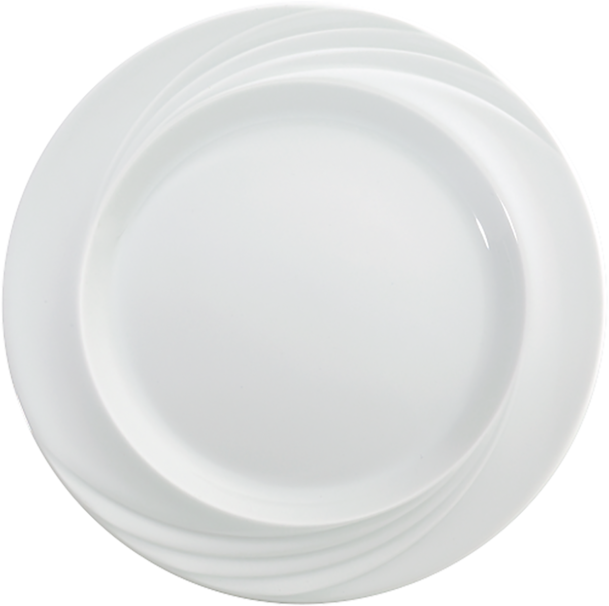 Spezialteller flach rund Fahne Relief 24cm