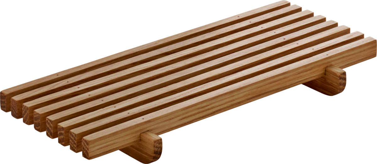 Krümelgitter rechteckig Eiche/Oak 18x9cm