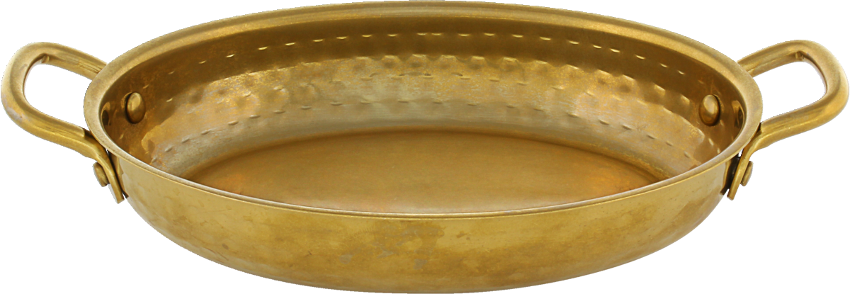 Pfännchen oval gold 19x14cm