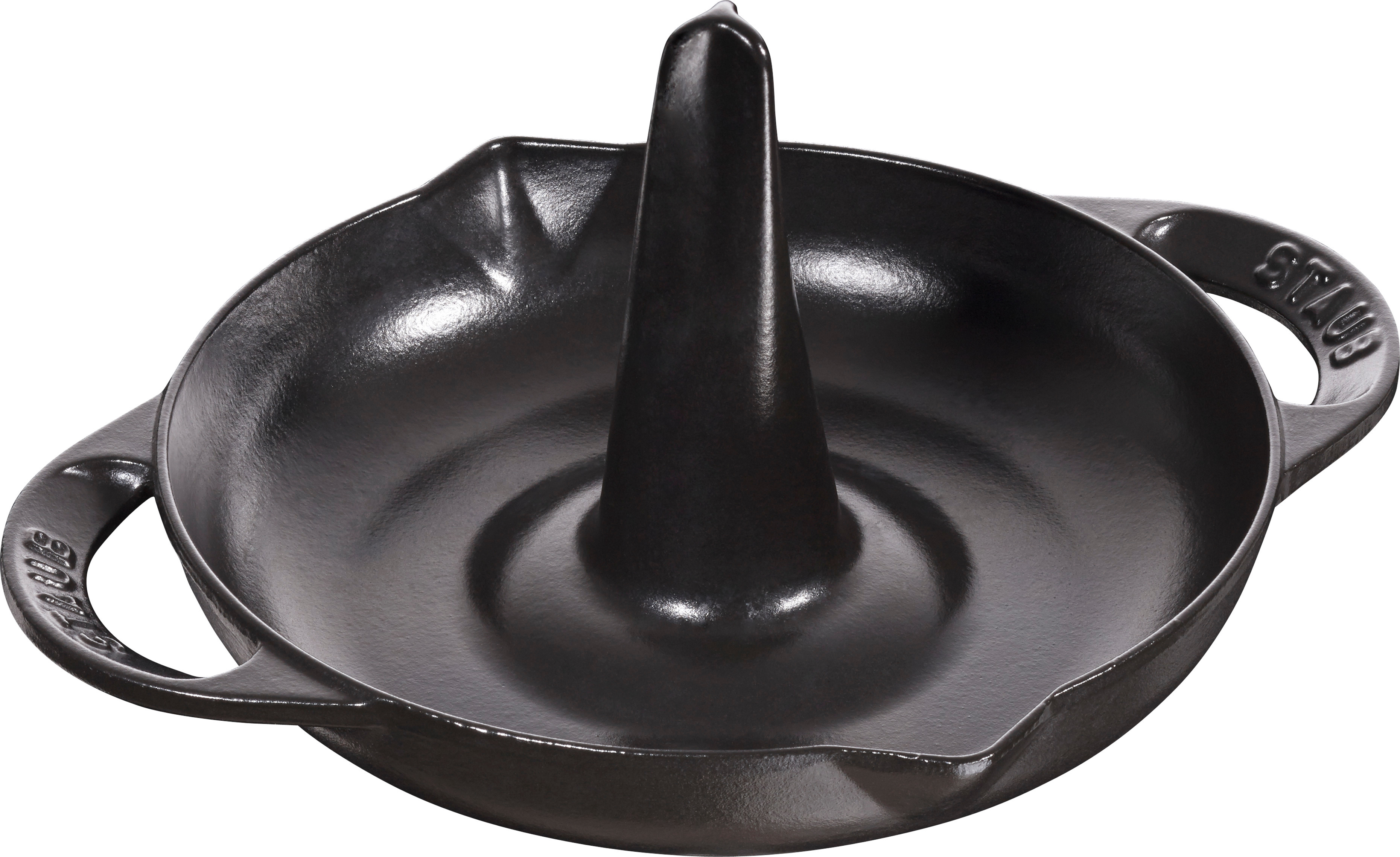 Bräter, 24 cm | rund | Gusseisen | Schwarz