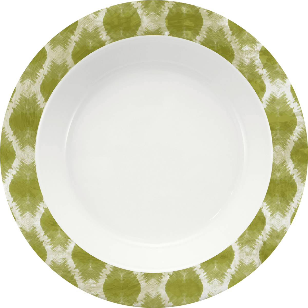 Spezialteller tief rund Fahne 23cm - CALMERA GREEN