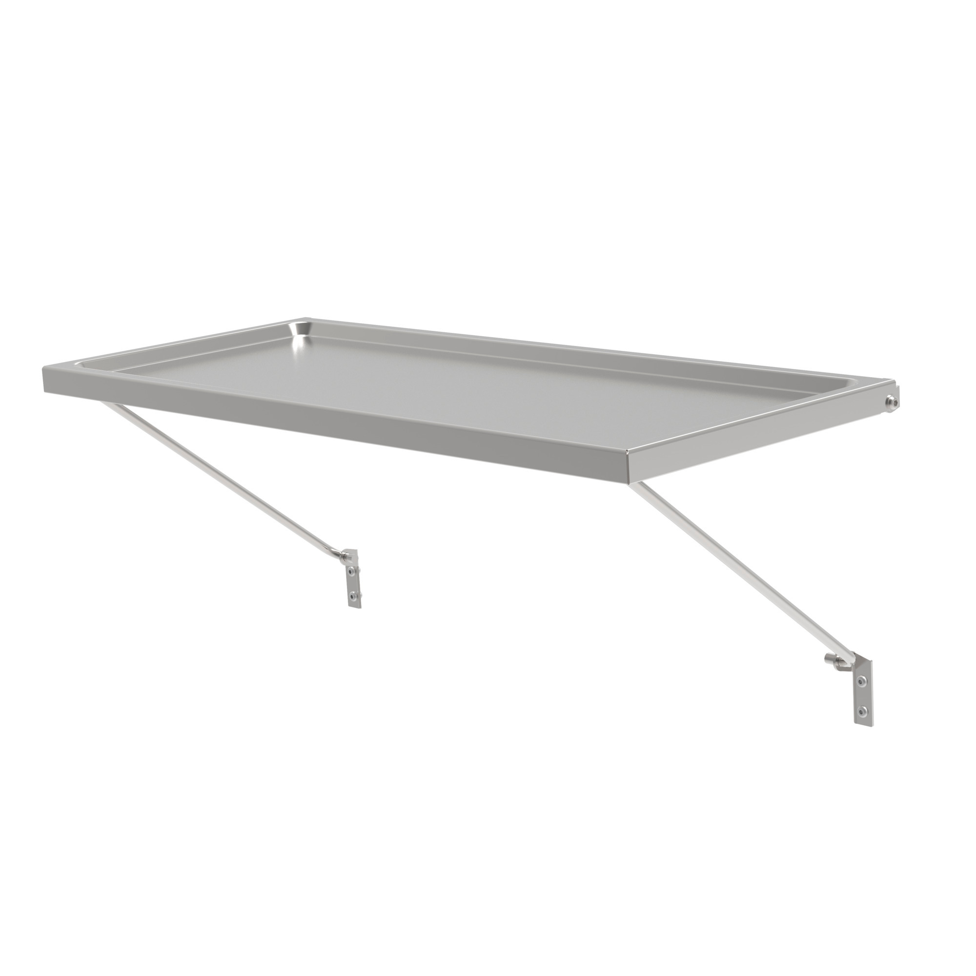 Stellfläche CNS abklappbar - Stirnseite