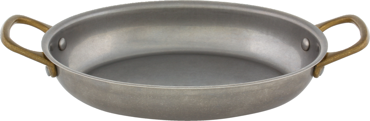 Pfännchen oval silber/silver 19x14cm