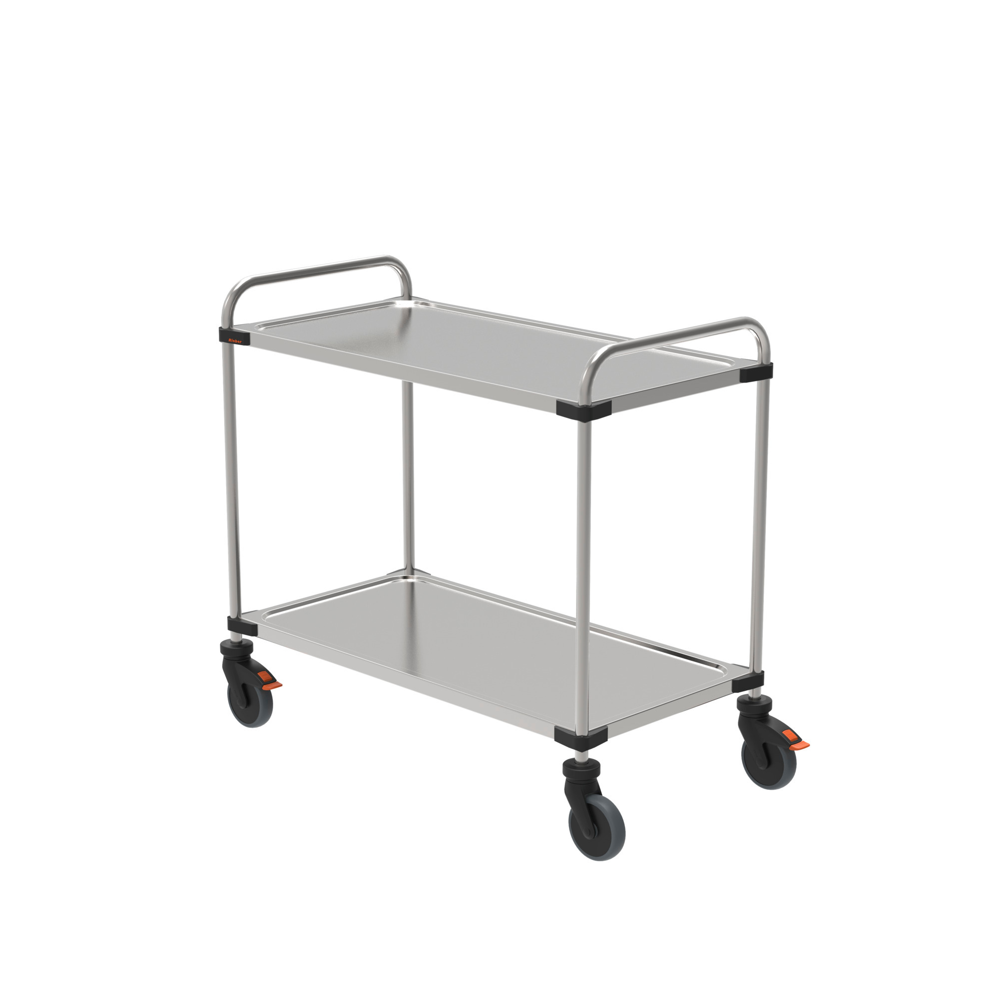 Servierwagen 1050 - 2 Borde montiert