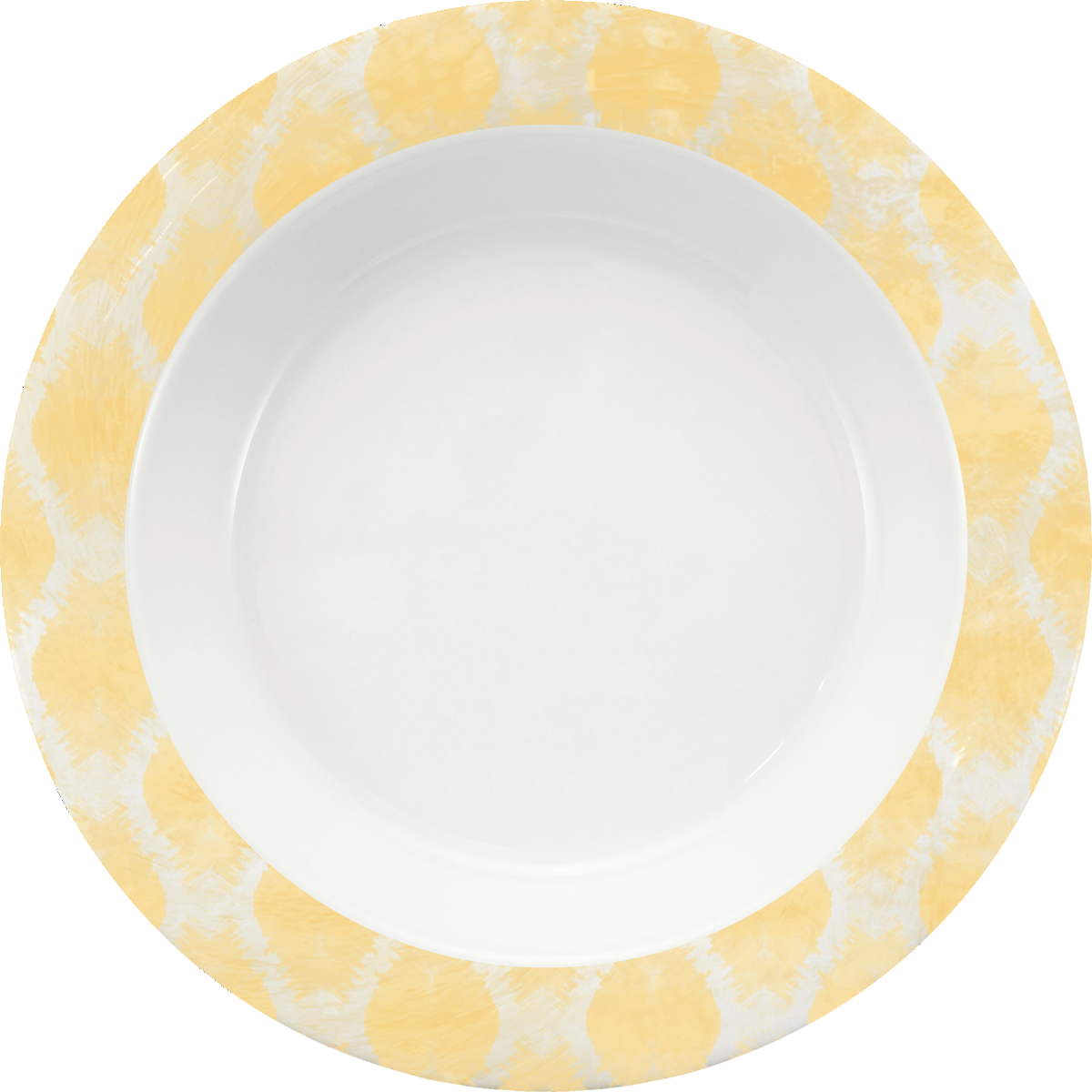 Spezialteller tief rund Fahne 23cm - CALMERA YELLOW
