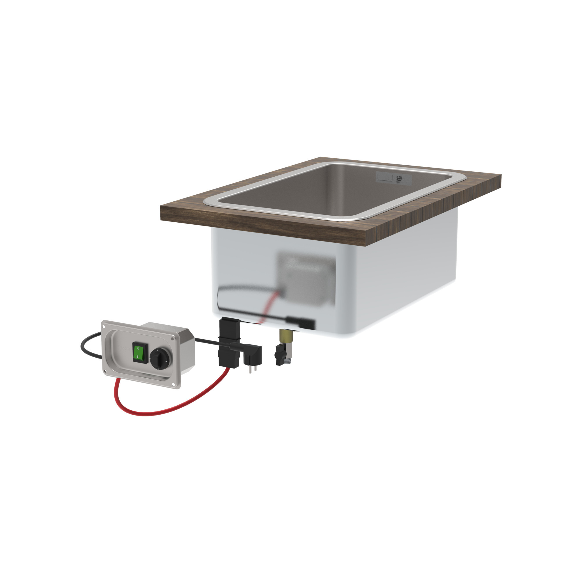 Einbau-Bain-Marie 1/1 - o. Verkleidung