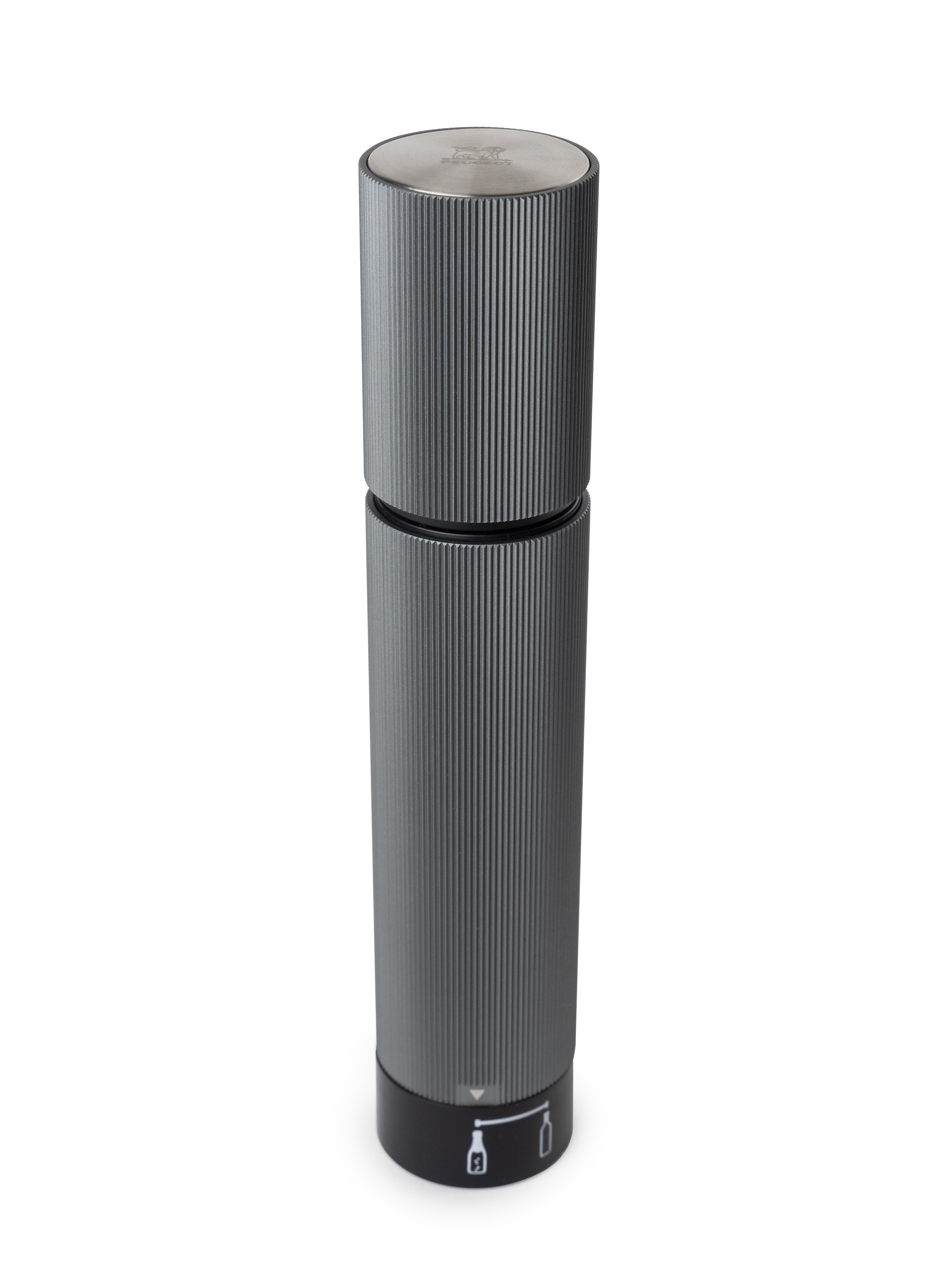 LINE PRESERVE Duo Vakuumpumpe für Wein & Schaumwein manuell Alu Carbon 20 cm
