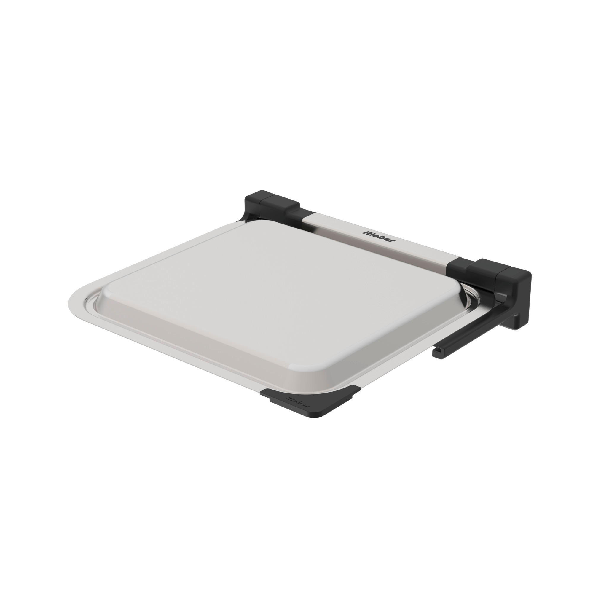 Buffetdeckel 2/3 Edelst. Absenkfunktion