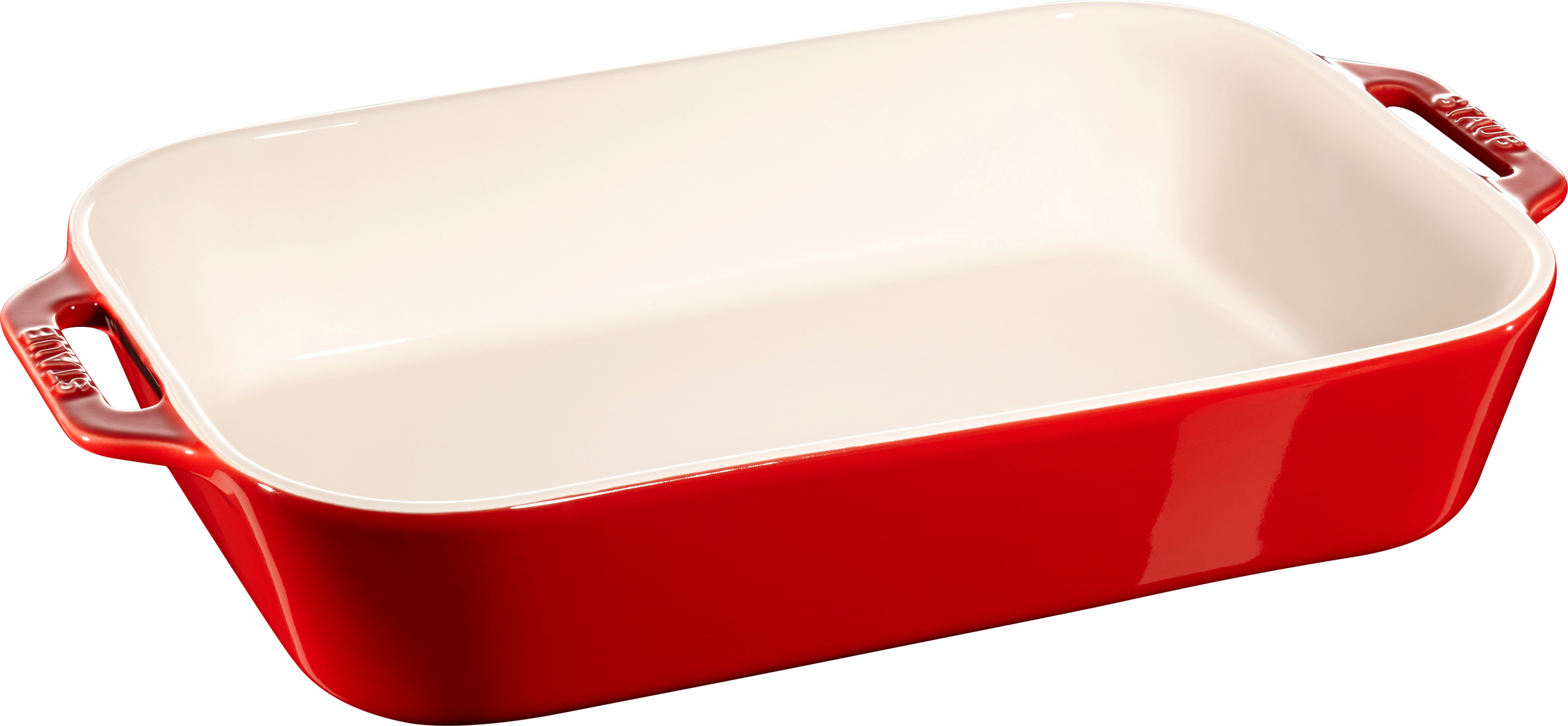 Auflaufform, 34 x 24 cm | Keramik | Kirsch-Rot