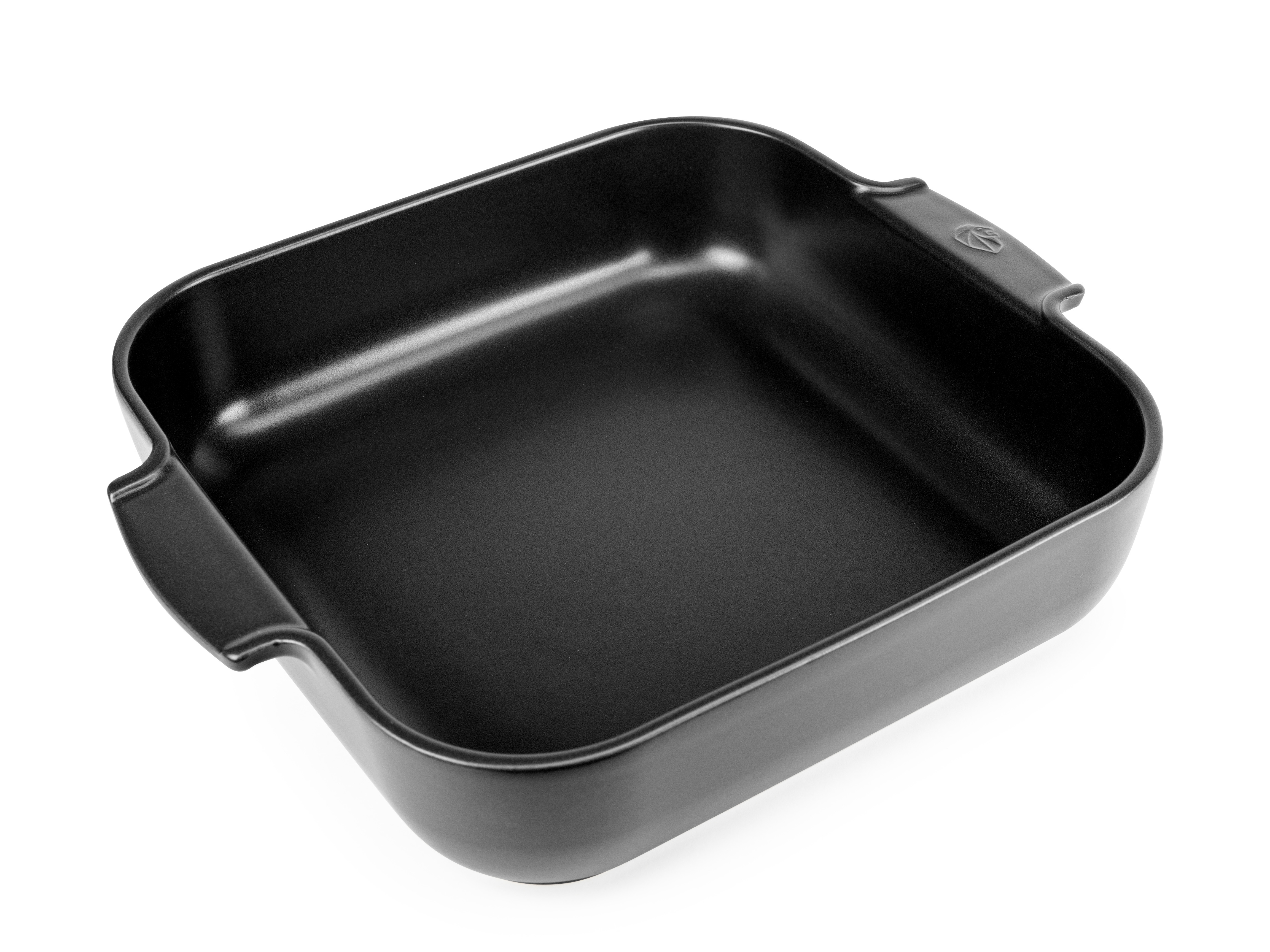 Auflaufform quadratisch satinschwarz 36 cm