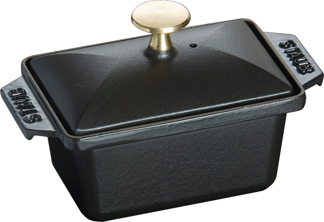 Terrine, 15 x 11 cm | Schwarz | Gusseisen