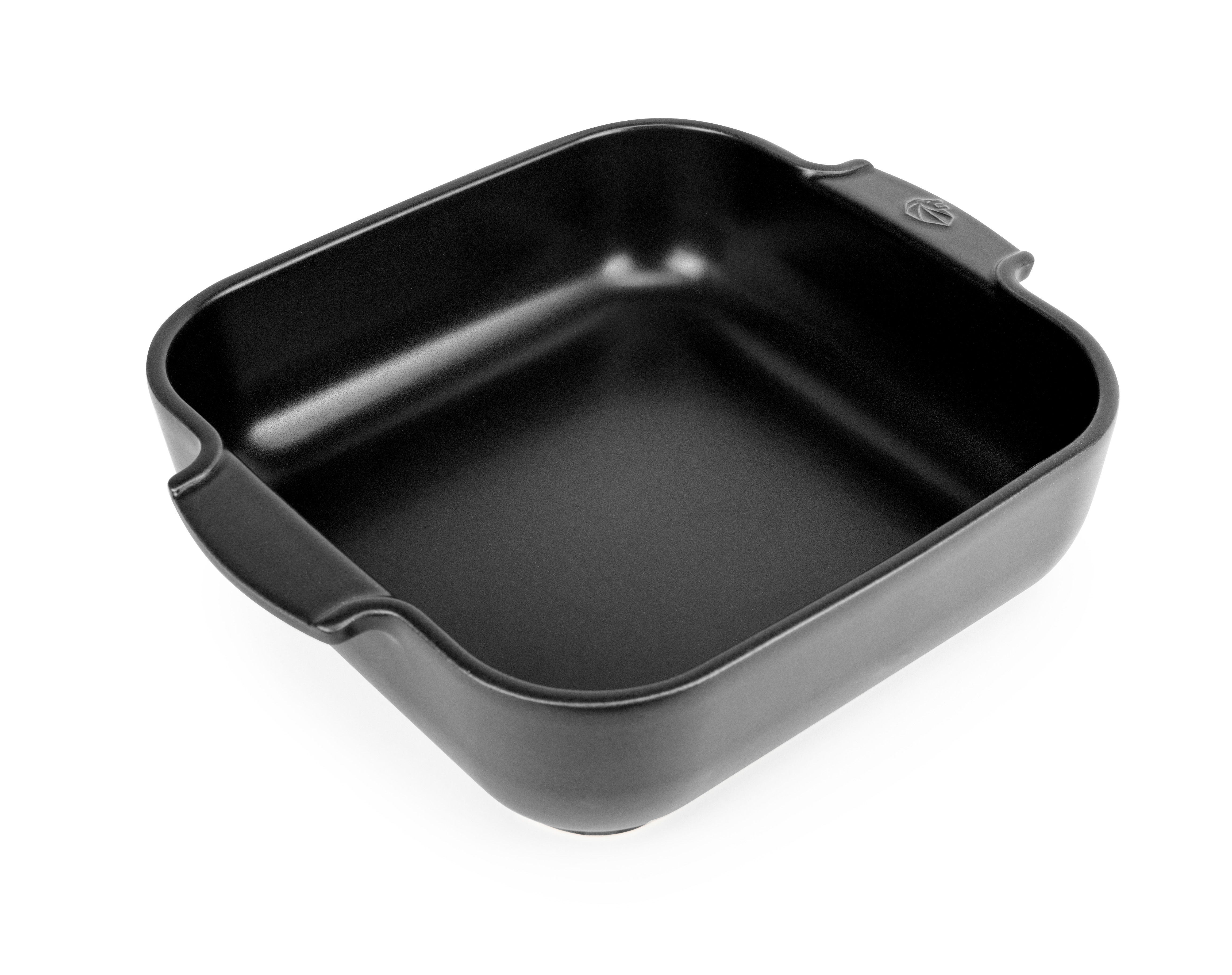 Auflaufform quadratisch satinschwarz 28 cm